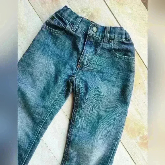 Ruff Hewn Boys Toddler Distressed Denim Blue Jeans Size 5 Regular Wide Leg - Picture 5 of 5